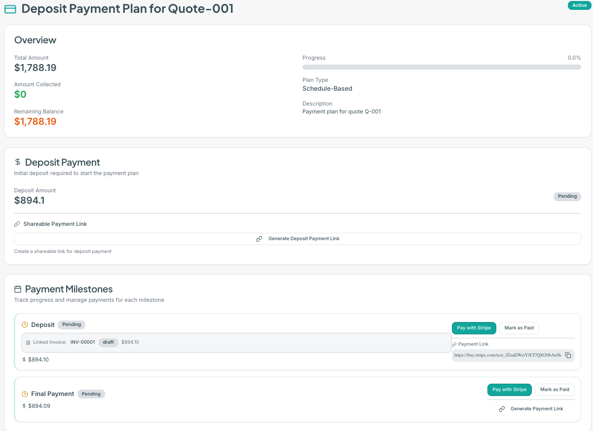 Redacted billing workflow preview